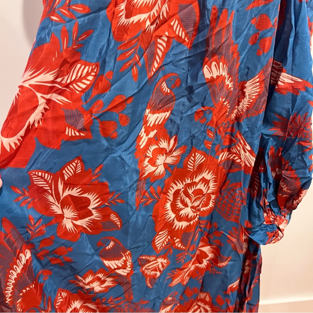 FARM Rio Blue & Red Floral Maxi Dress - Picture 5 of 9